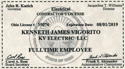 kv electric license